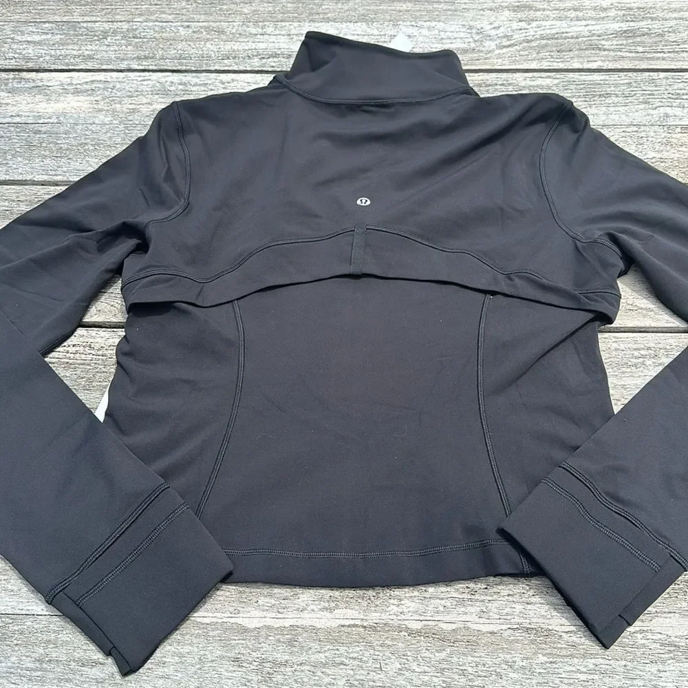 Lululemon  jacket Define Cropped Jacket Nulu Black size 12 NWT - Picture 3 of 8